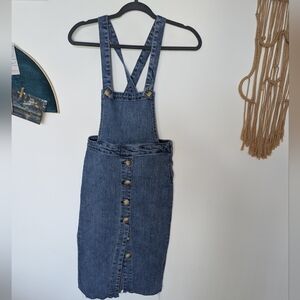 Jean overall dress